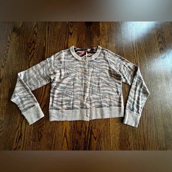 NWOT Free People Nocturnal Patterned Cashmere Cardigan sweater Sm - Picture 5 of 5